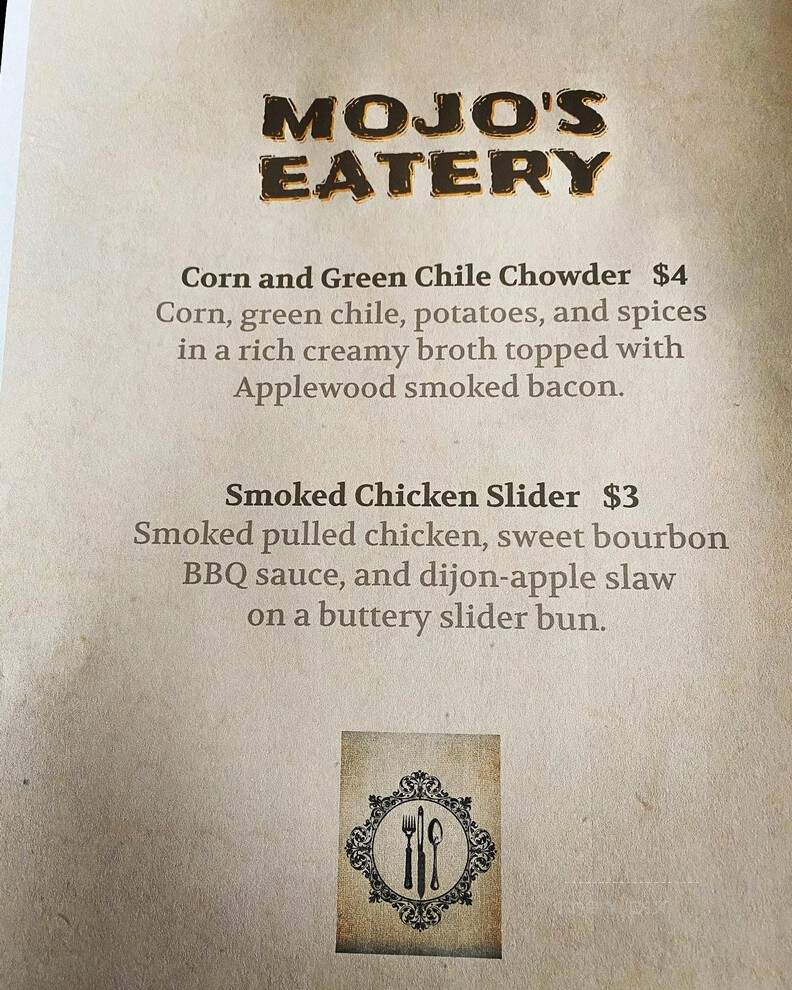 Mojo's Eatery - Salida, CO menu_pic