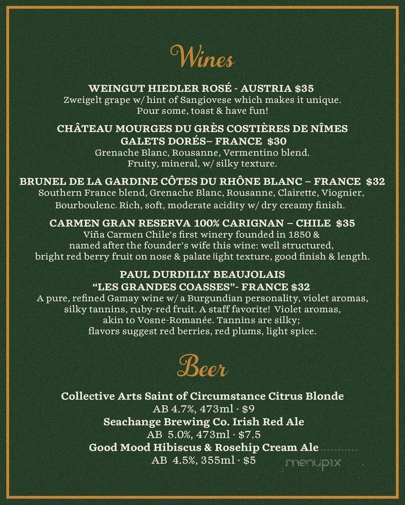 Partake - Edmonton, AB menu_pic