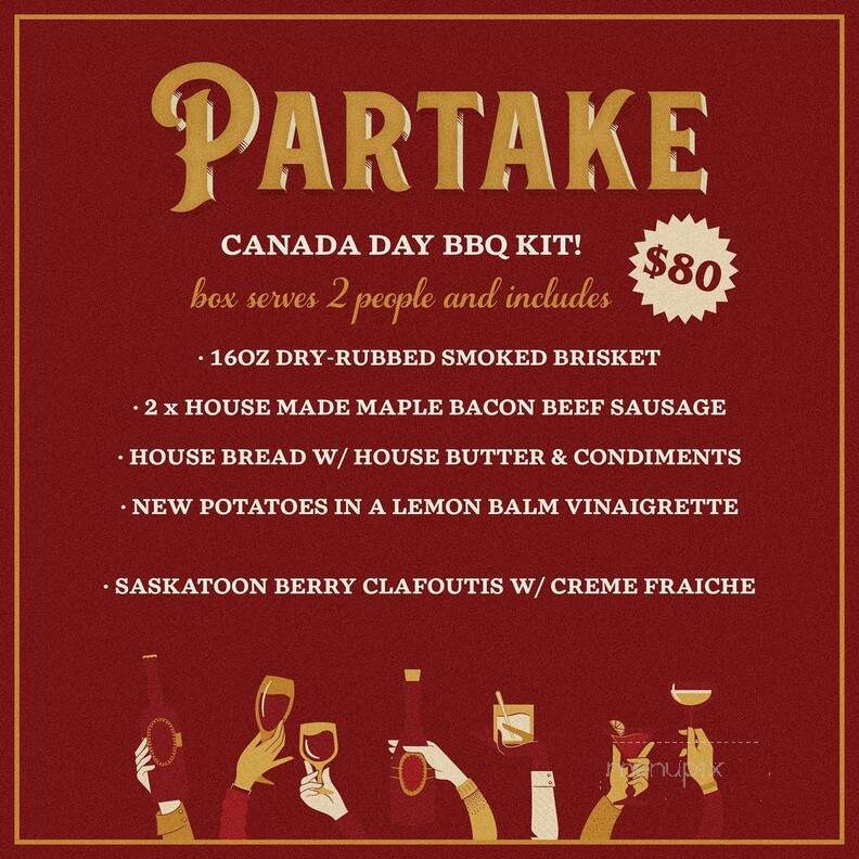 Partake - Edmonton, AB menu_pic