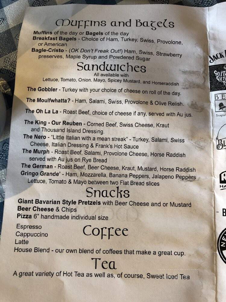 Dandridge Brewing Company - Dandridge, TN menu_pic