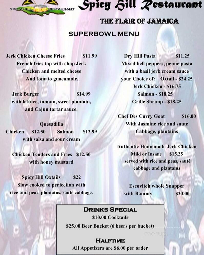 Spicy Hill Restaurant - Jonesboro, GA menu_pic