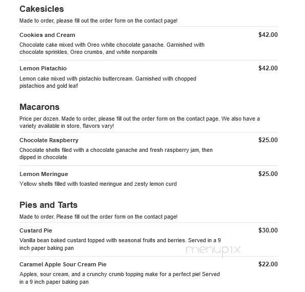 The Bubbly Tart - Omaha, NE menu_pic