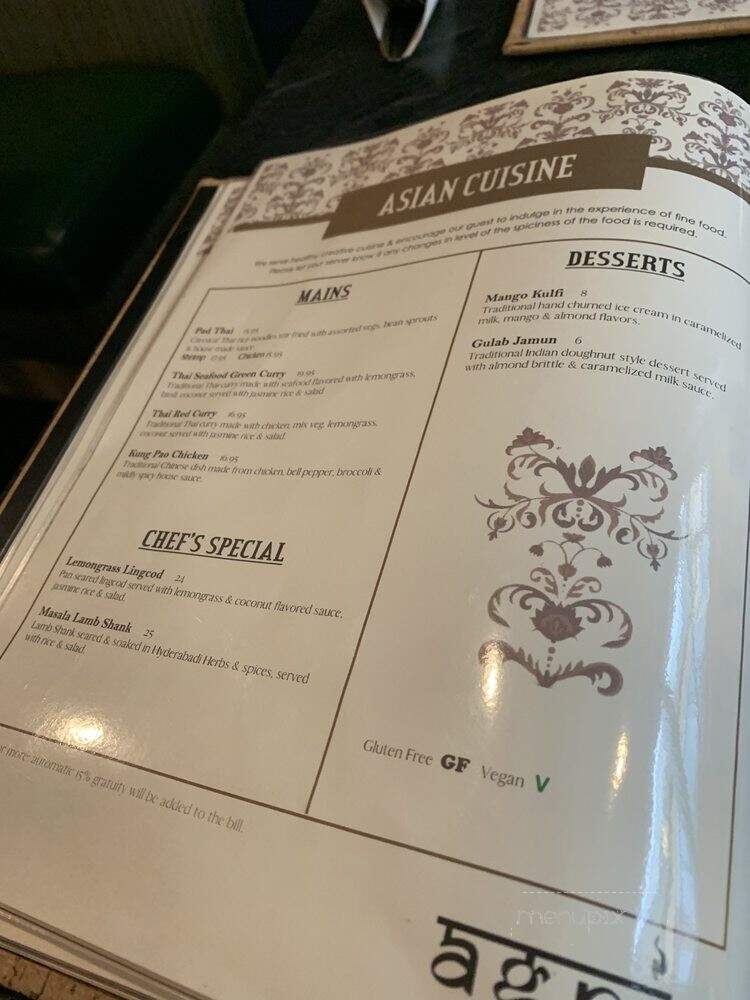 Agni Bistro - Jasper, AB menu_pic