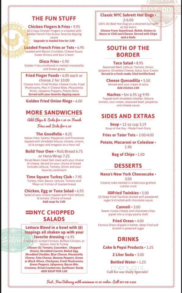 All American Cheesesteaks and Subs - Hudson, FL menu_pic