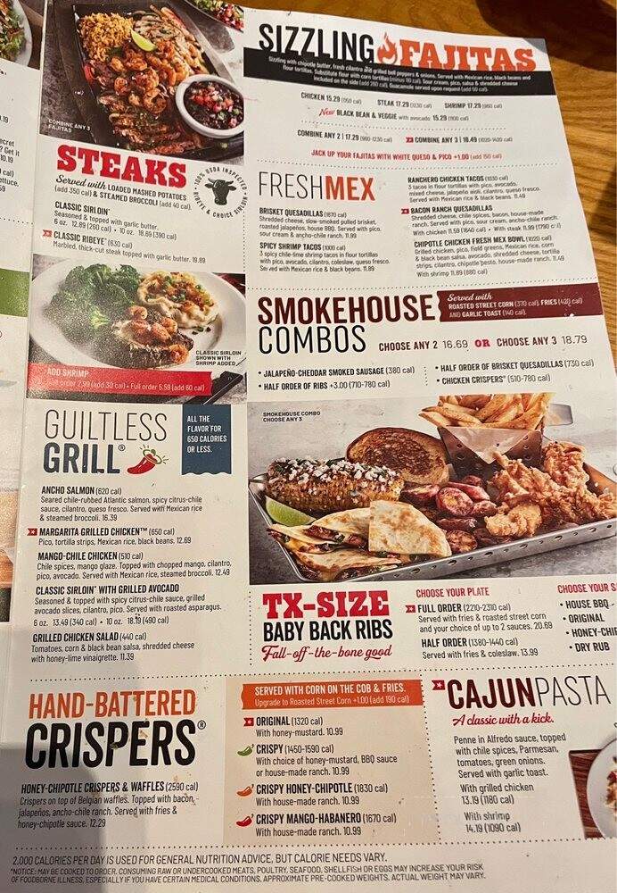 Chili's Bar and Grill - Morristown, TN menu_pic