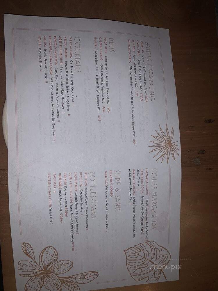 Passiflora Restaurant - Charlottesville, VA menu_pic