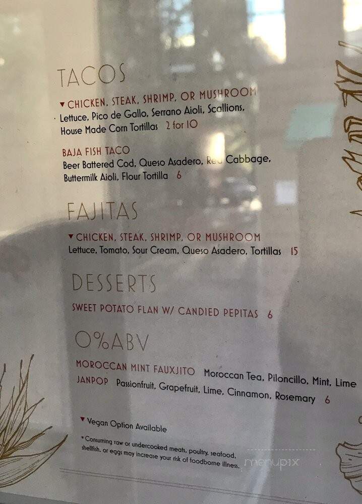 Passiflora Restaurant - Charlottesville, VA menu_pic