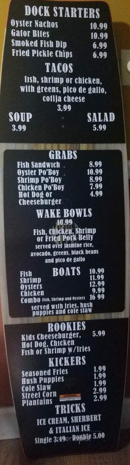 Tantrum's Lakeside Grill - Auburndale, FL menu_pic