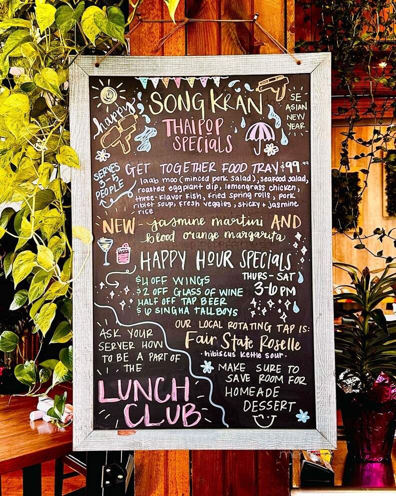 Thai Pop - Rochester, MN menu_pic