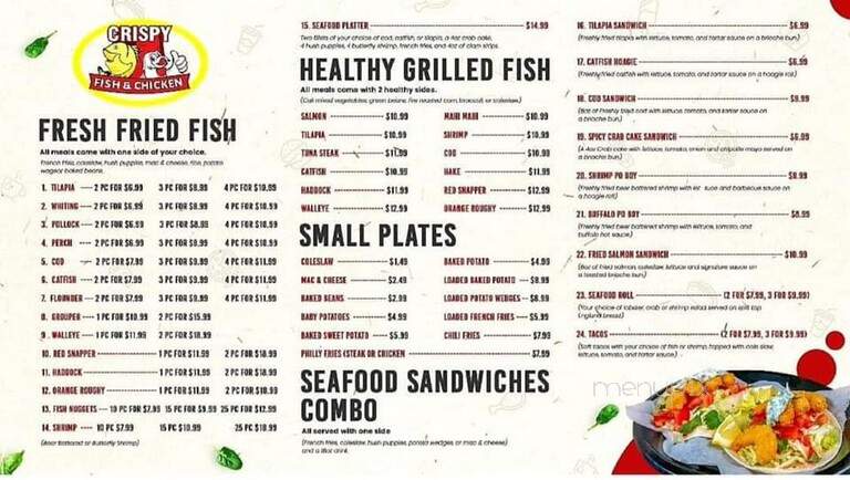 Crispy Fish & Chicken - Middletown, OH menu_pic