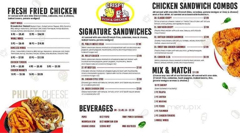 Crispy Fish & Chicken - Middletown, OH menu_pic