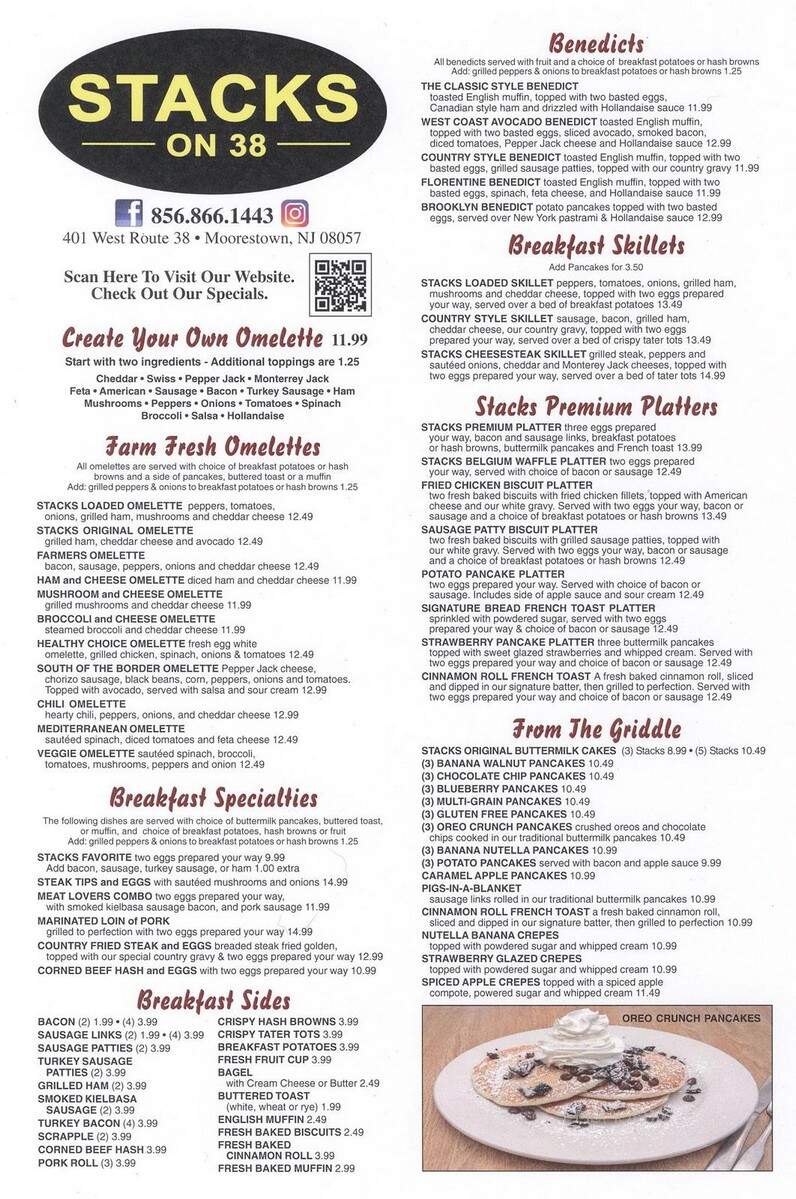 Stacks Restaurant on 38 - Moorestown, NJ menu_pic