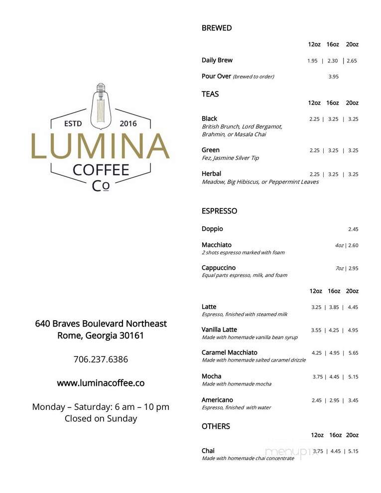 Lumina Coffee - Rome, GA