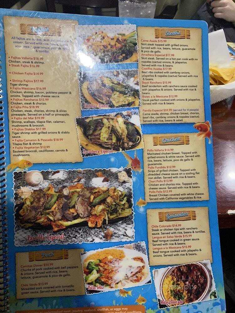 Vallarta Mexican Seafood & Grill - Louisville, KY menu_pic