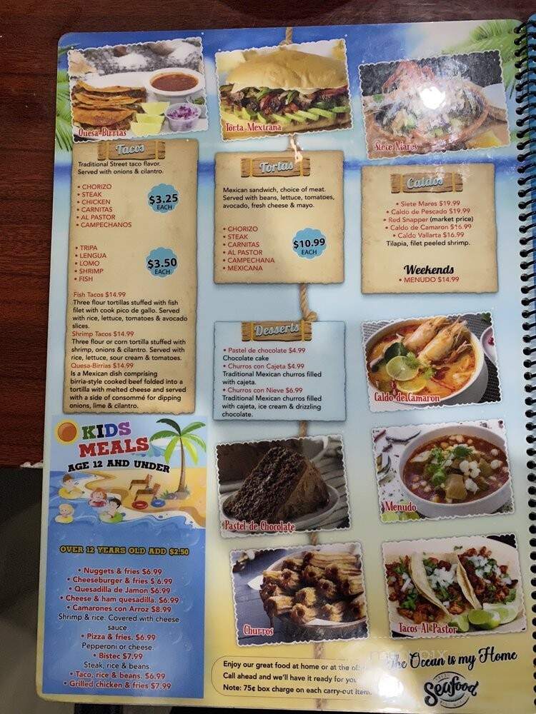 Vallarta Mexican Seafood & Grill - Louisville, KY menu_pic