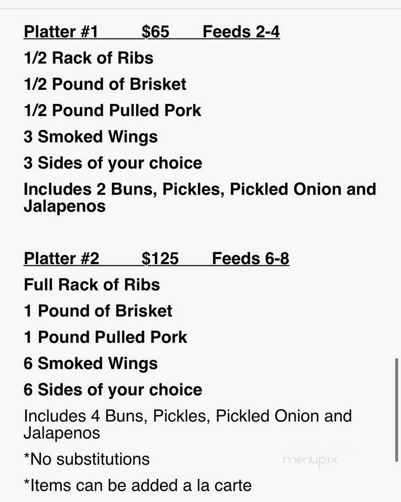 Off the Rails Barbeque & Drafthouse - Verona, PA menu_pic
