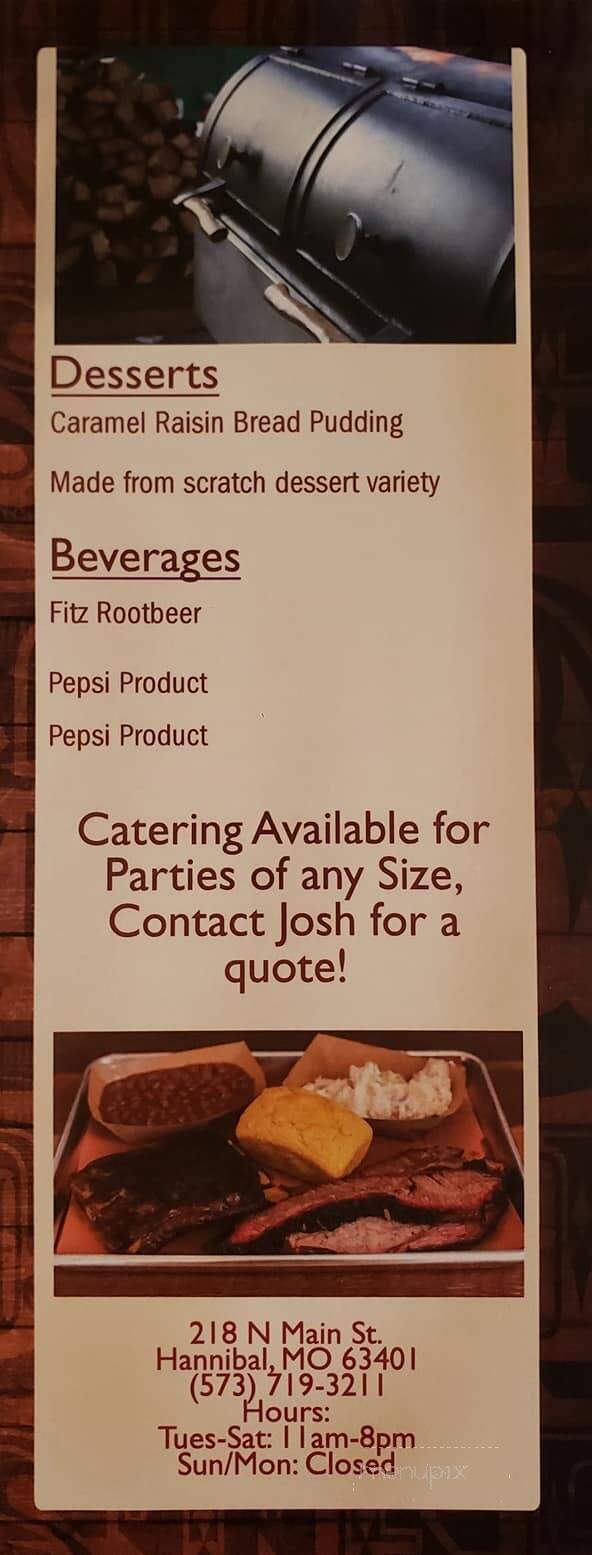 Wayne BBQ - Hannibal, MO menu_pic