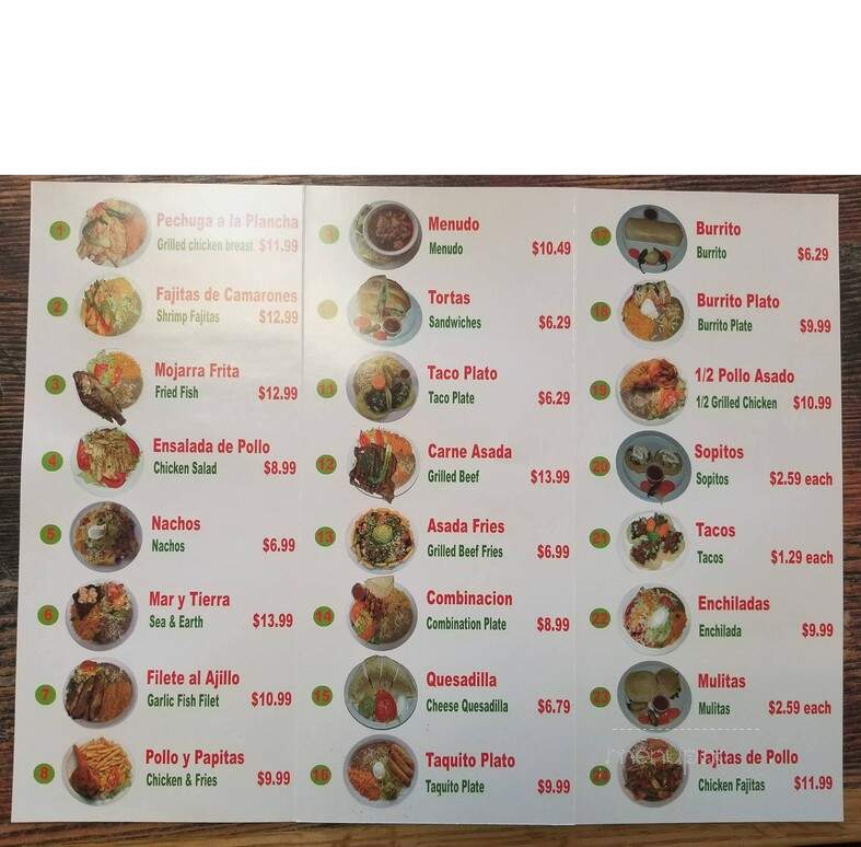 Taqueria La Herradura - Knoxville, TN menu_pic