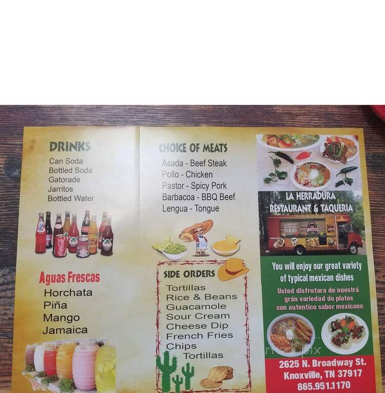 Taqueria La Herradura - Knoxville, TN menu_pic