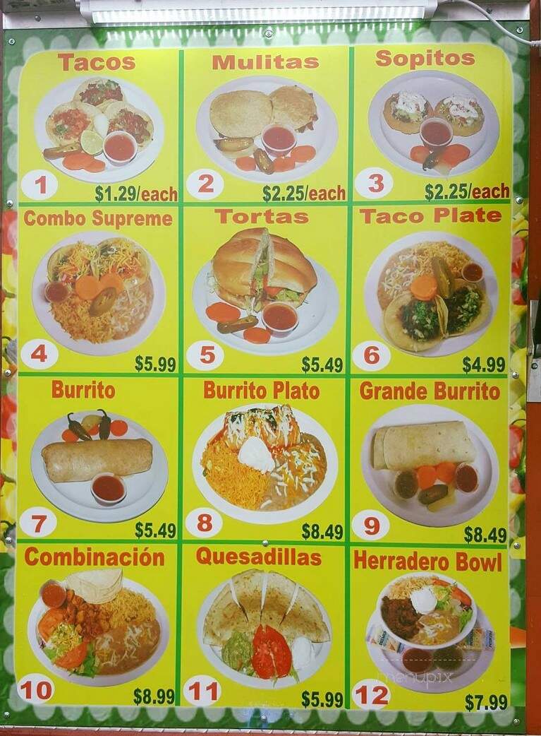 Taqueria La Herradura - Knoxville, TN menu_pic