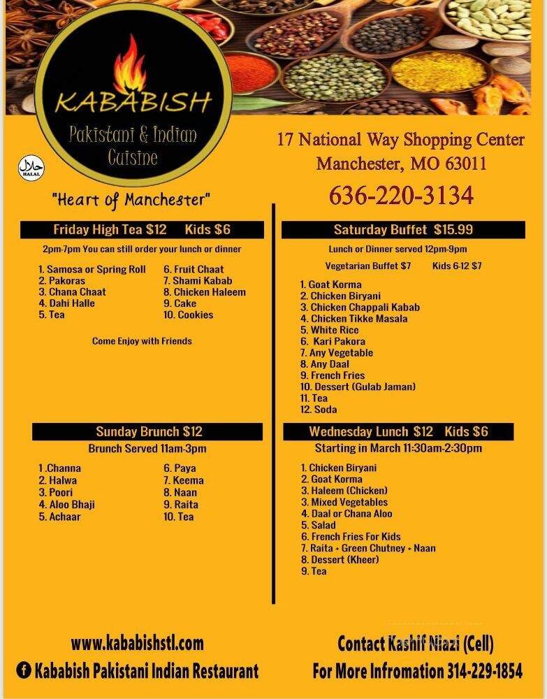 Kababish - Manchester, MO menu_pic