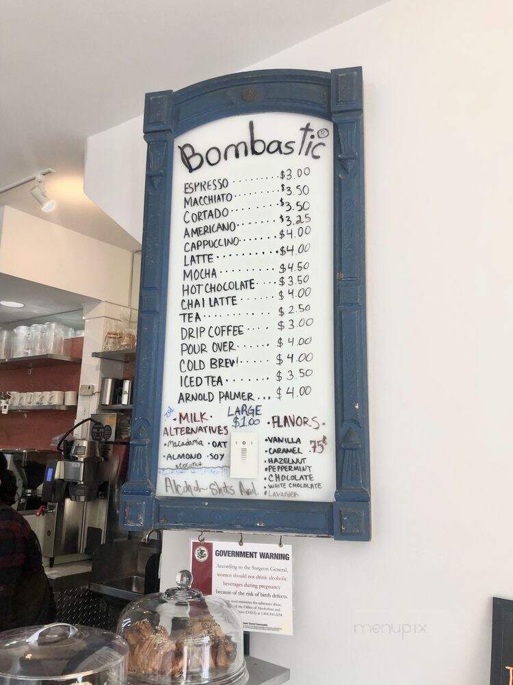 Bombastic Cafe - Chicago, IL menu_pic
