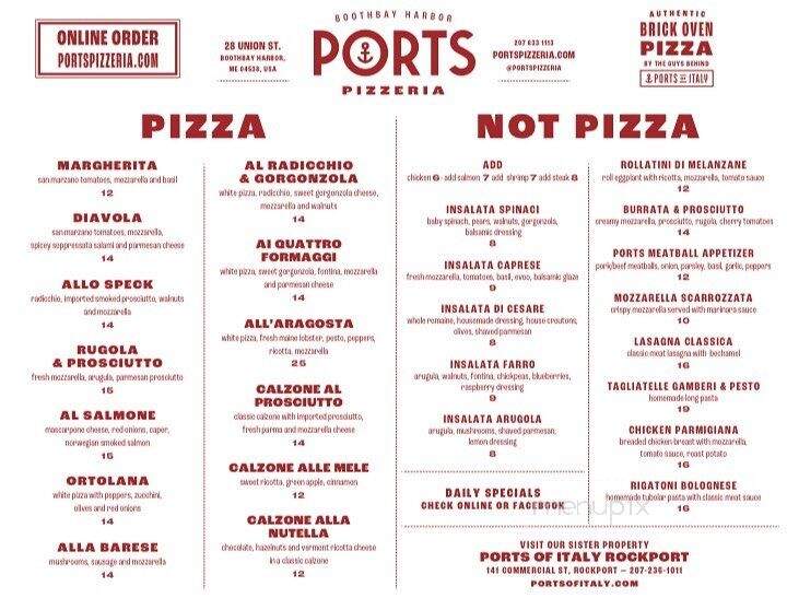 Ports Pizzeria - Boothbay Harbor, ME