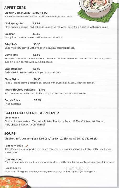 Taco Loco - Clarksville, TN menu_pic