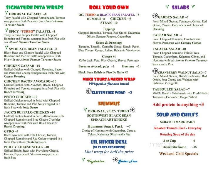 Rocky Mountain Wraps - Conifer, CO menu_pic