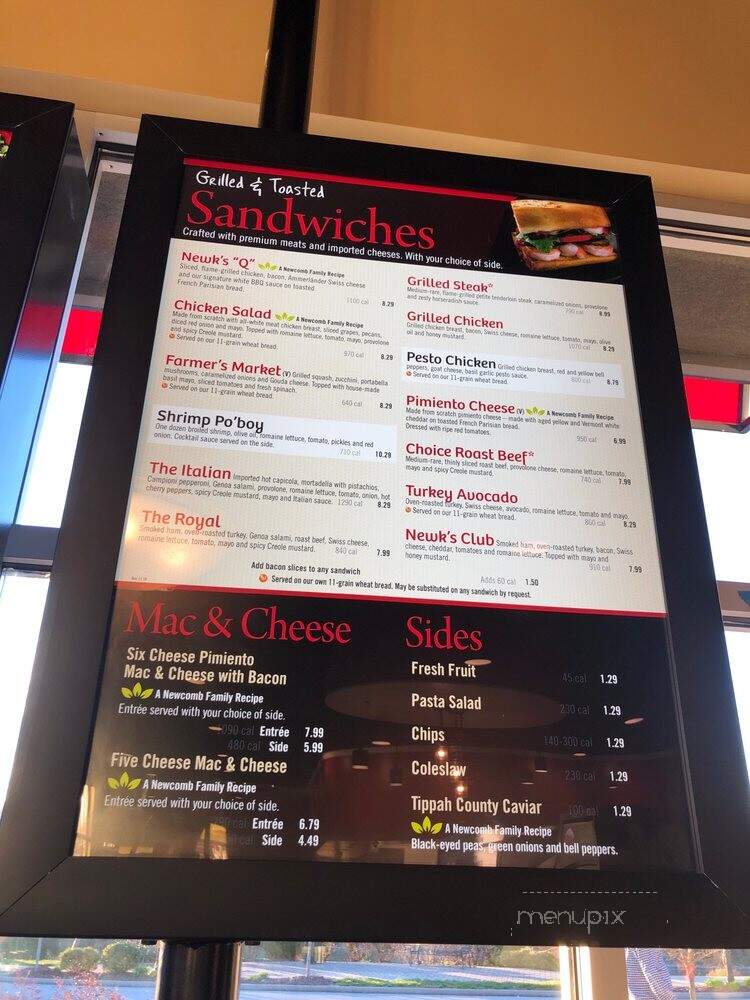 Newk's Eatery - Chattanooga, TN menu_pic