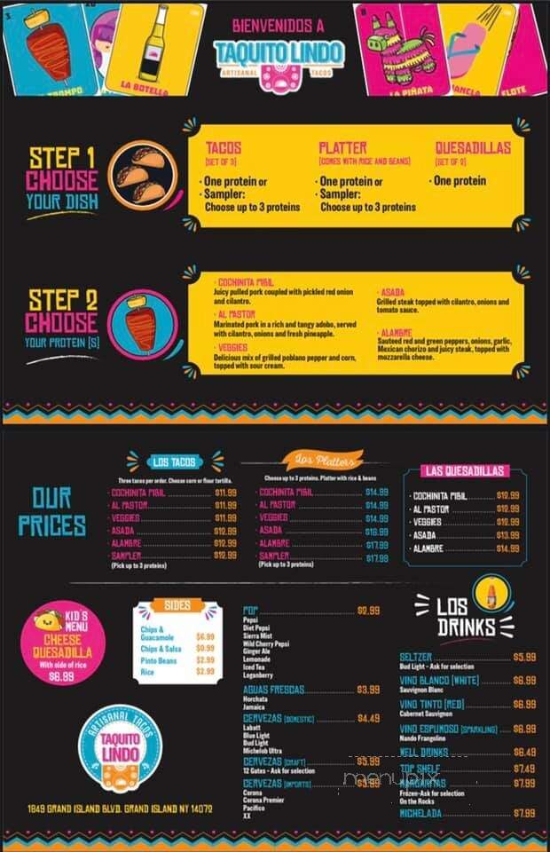 Taquito Lindo - Grand Island, NY menu_pic