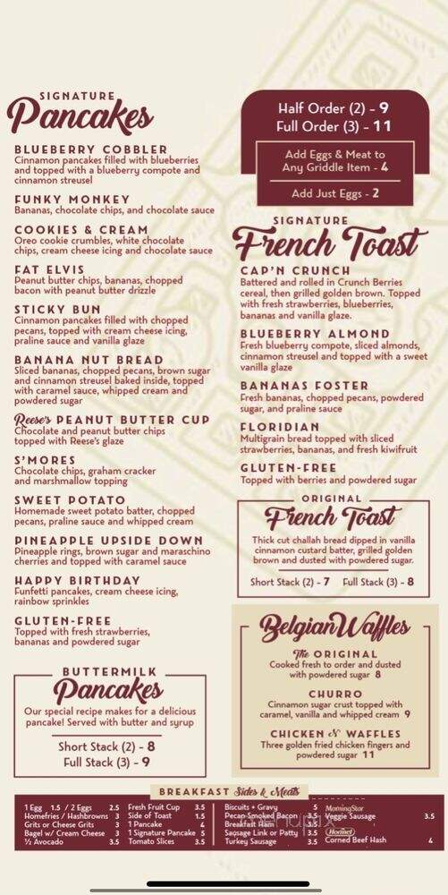 Canopy Road Cafe - Saint Johns, FL menu_pic