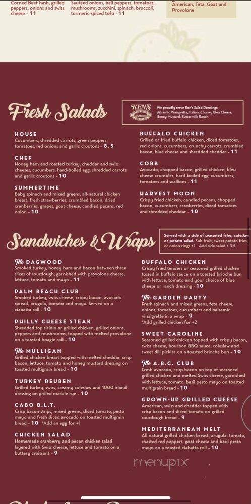 Canopy Road Cafe - Saint Johns, FL menu_pic
