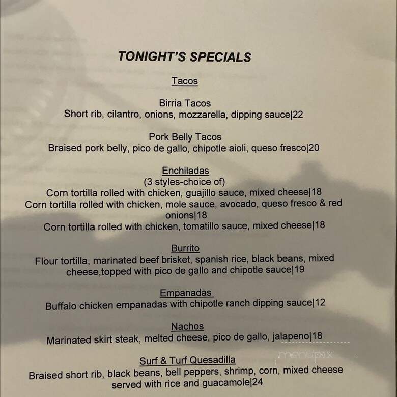 Ocean House Tap and Grill - Sea Bright, NJ menu_pic