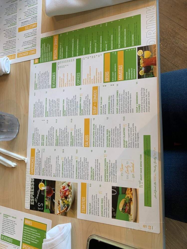 The Toasted Yolk Cafe - Beaumont, TX menu_pic