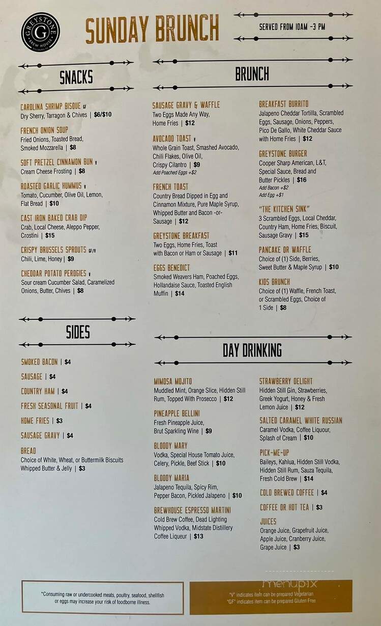 Greystone Brew House - Dillsburg, PA menu_pic