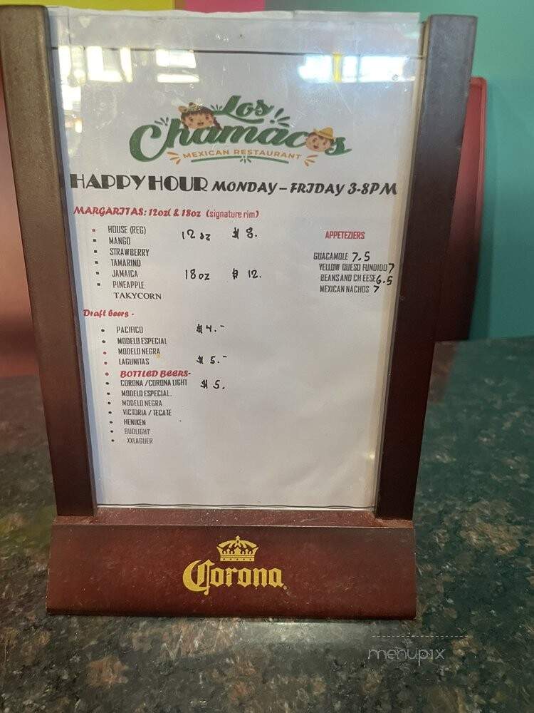 Los Chamacos Mexican Restaurant - Arlington, VA menu_pic