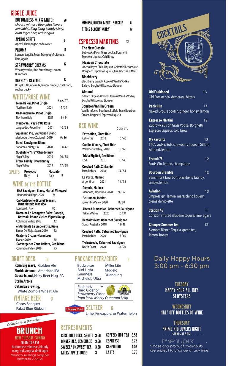 The Outpost Kitchen - Maitland, FL menu_pic