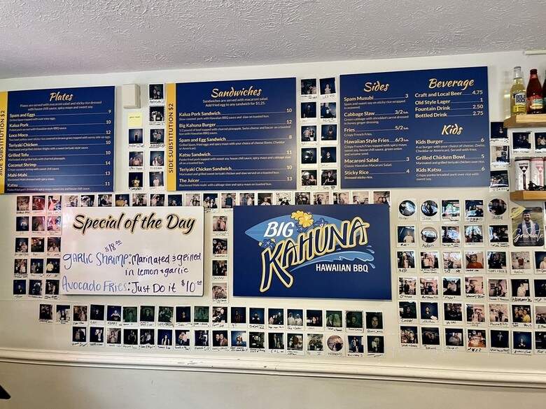 Big Kahuna - Lexington, KY menu_pic