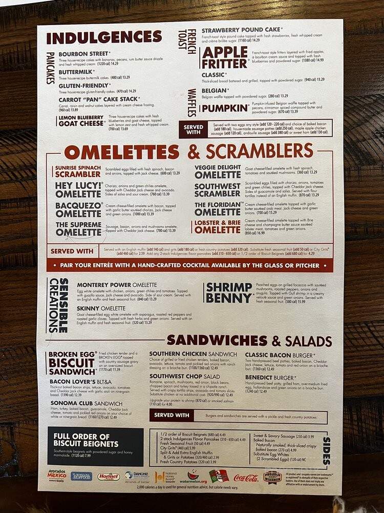 Another Broken Egg Cafe - West Chester, OH menu_pic