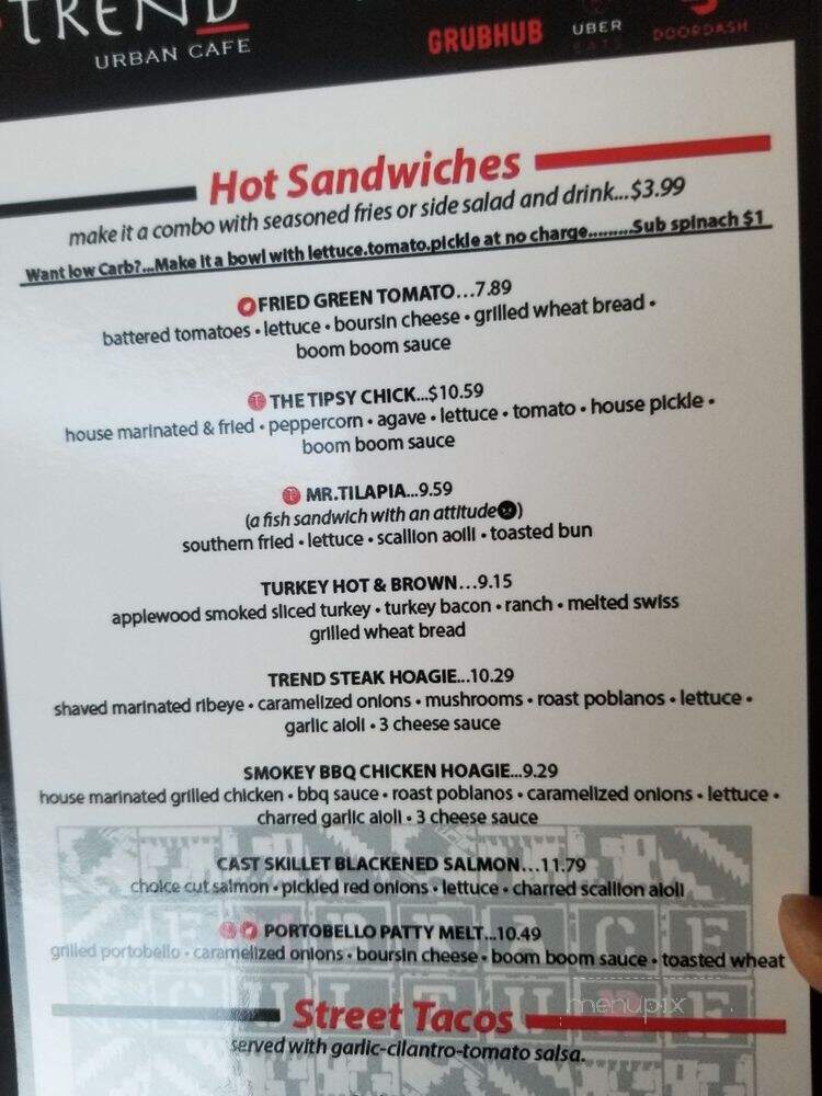 Trend Urban Cafe - Stone Mountain, GA menu_pic