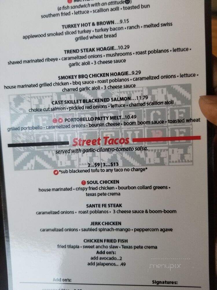 Trend Urban Cafe - Stone Mountain, GA menu_pic