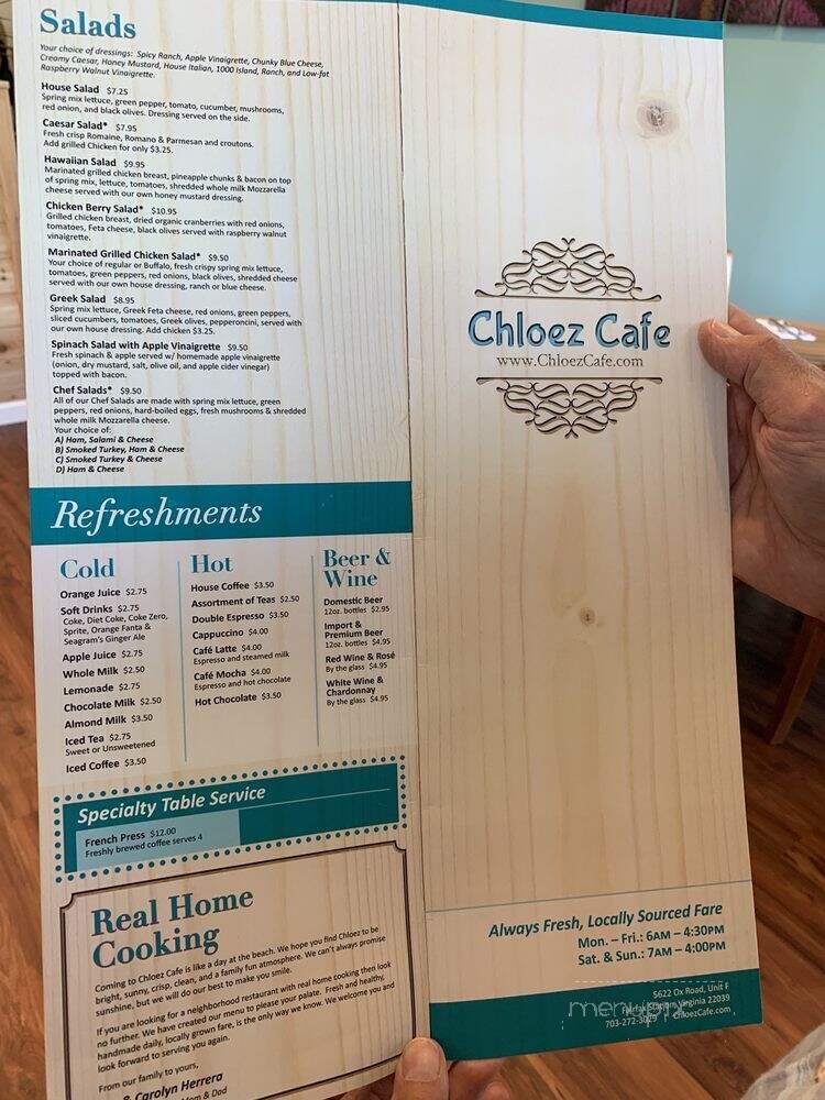 Chloez Cafe - Fairfax Station, VA