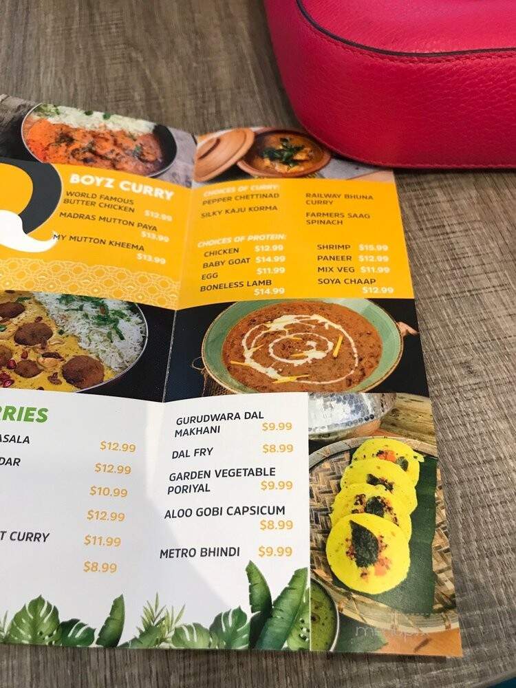 Dosa Boyz - Brampton, ON menu_pic