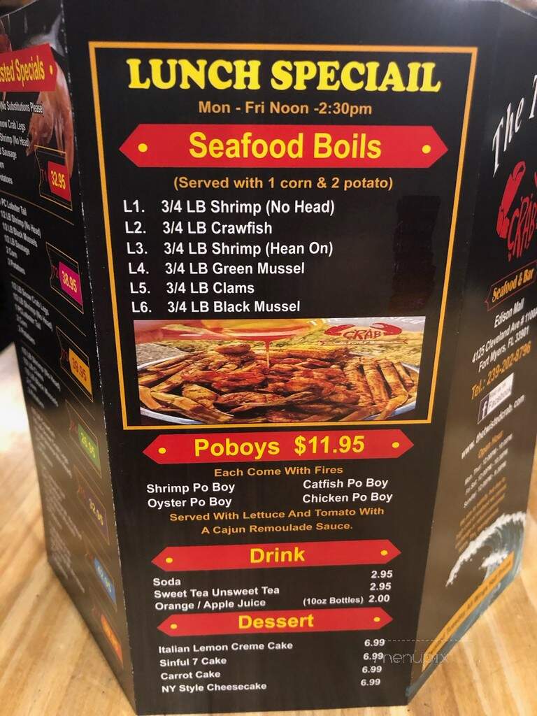 The Twisted Crab - Fort Myers, FL menu_pic