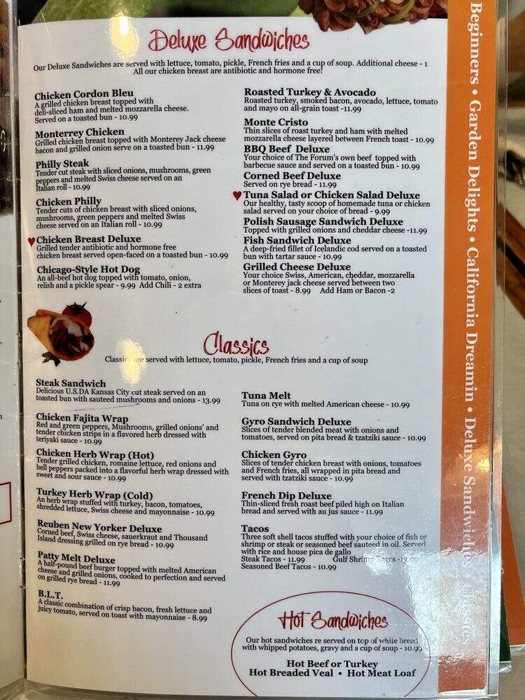 Olive Tree Cafe - Oak Creek, WI menu_pic
