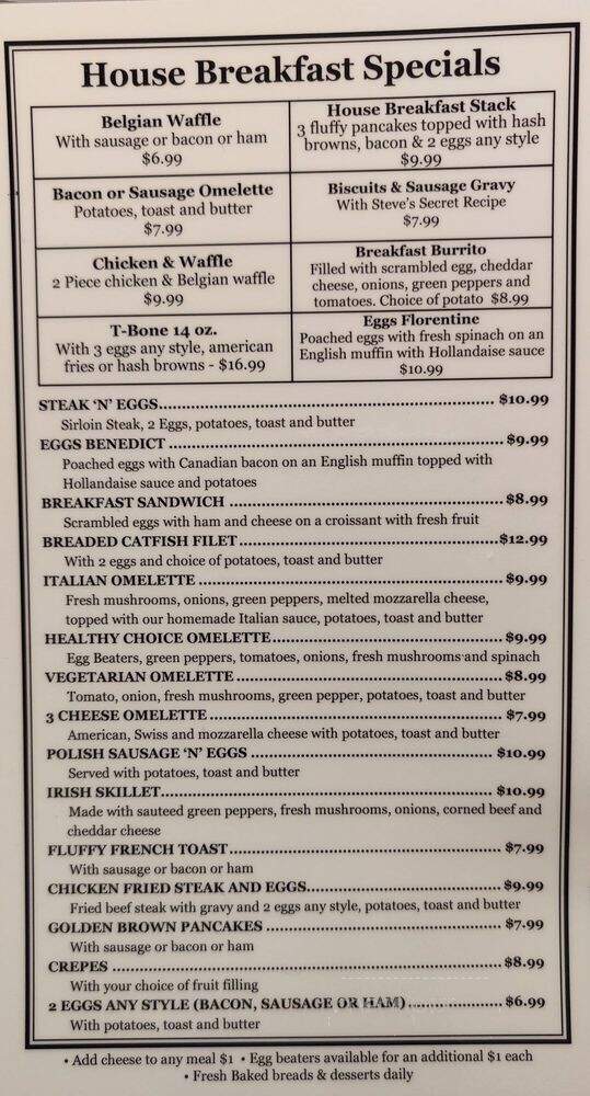 Olive Tree Cafe - Oak Creek, WI menu_pic
