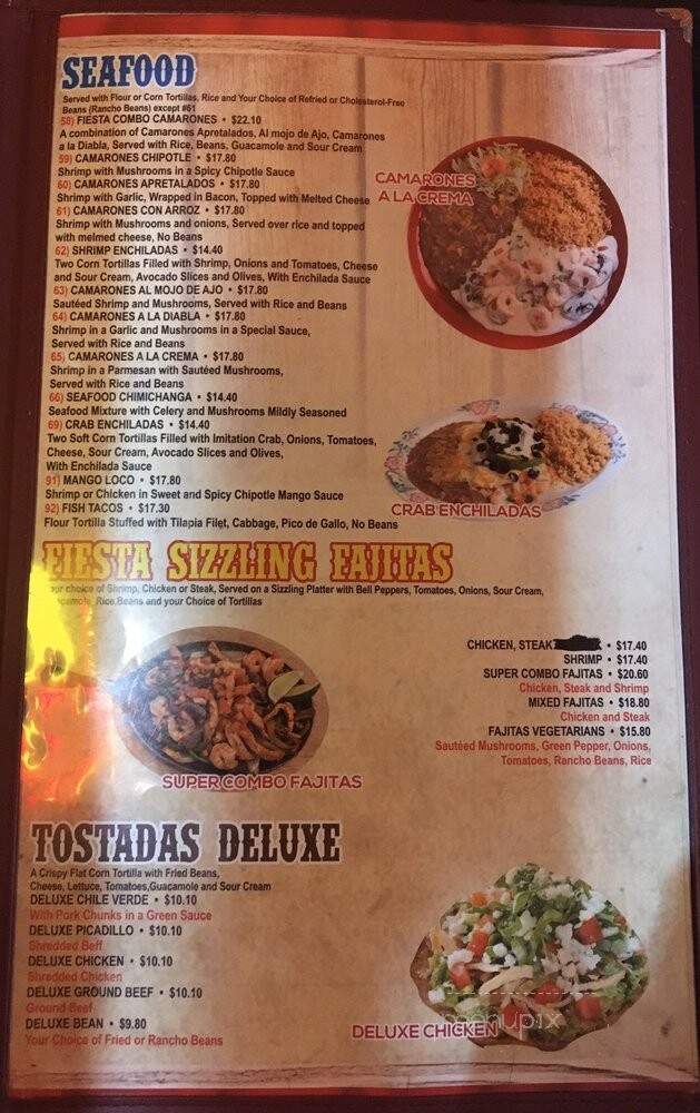 Fiesta Mexicana - Billings, MT menu_pic