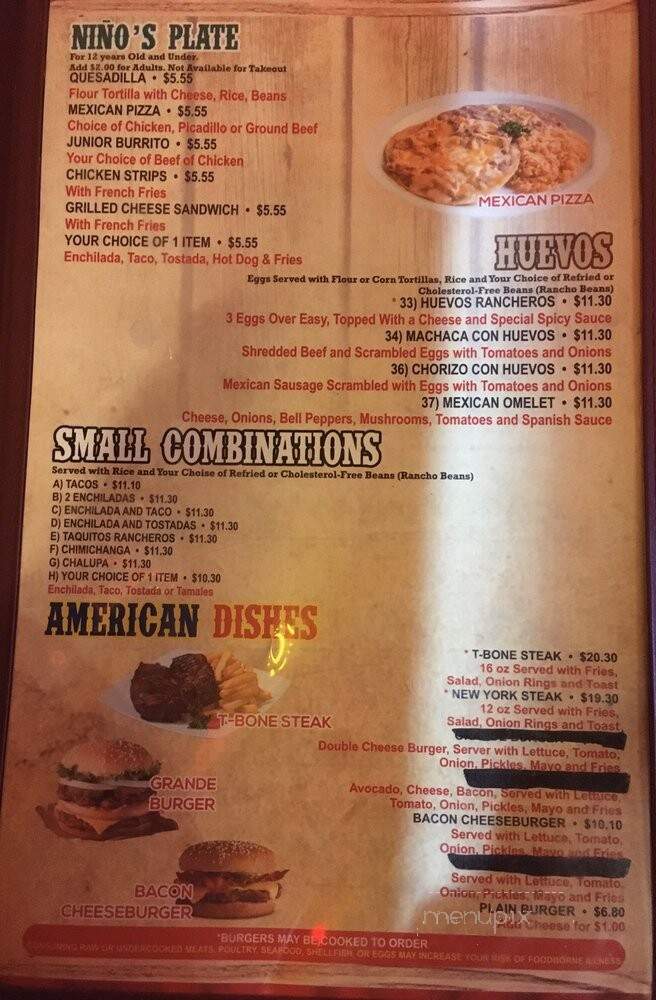 Fiesta Mexicana - Billings, MT menu_pic