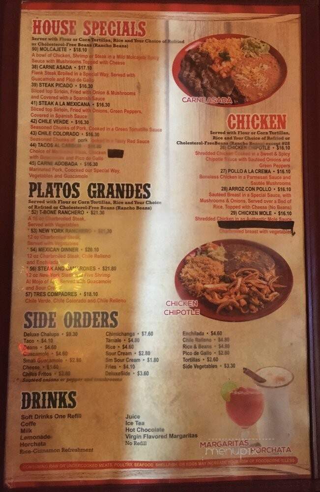 Fiesta Mexicana - Billings, MT menu_pic